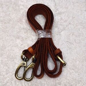 Brown Strap Purse 5 Eyelet Adjustable 56 1/2"-59 1/2" Long x 1" Wide #135-17